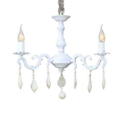 S Chandelier, 3 Lights, Aluminum, 55×49cm - Whitey