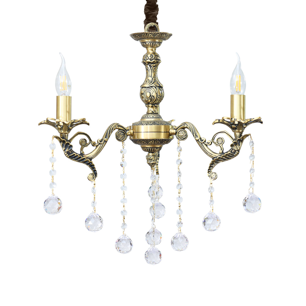Venezuela Chandelier, 3 Lights, Copper, 60×49cm - Italian Bronze
