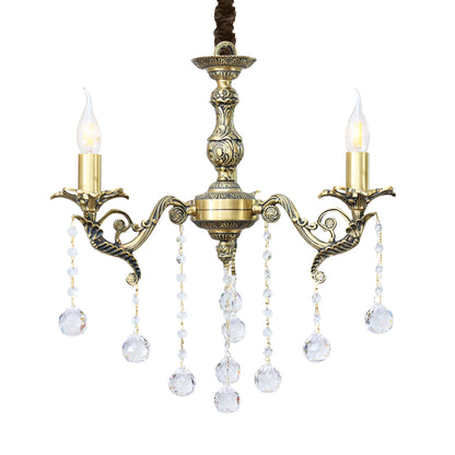 Venezuela Chandelier, 3 Lights, Copper, 60×49cm - Italian Bronze