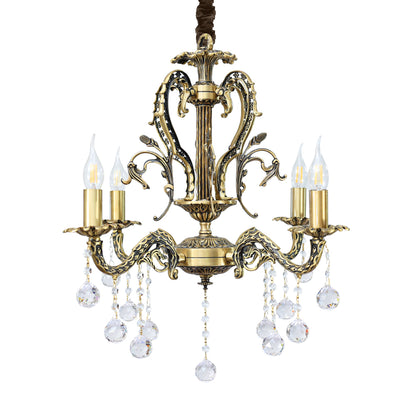 Sunbulah Chandelier, 4 Lights, Copper, 75×64cm - Italian Bronze