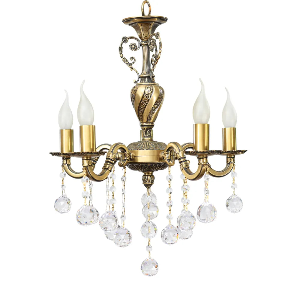 نجفة مارينا، 5 مصابيح، نحاس، 55×45 سم - برونزي