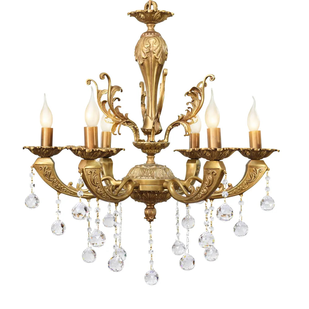 Jeddah 6-Arm Antique Chandelier