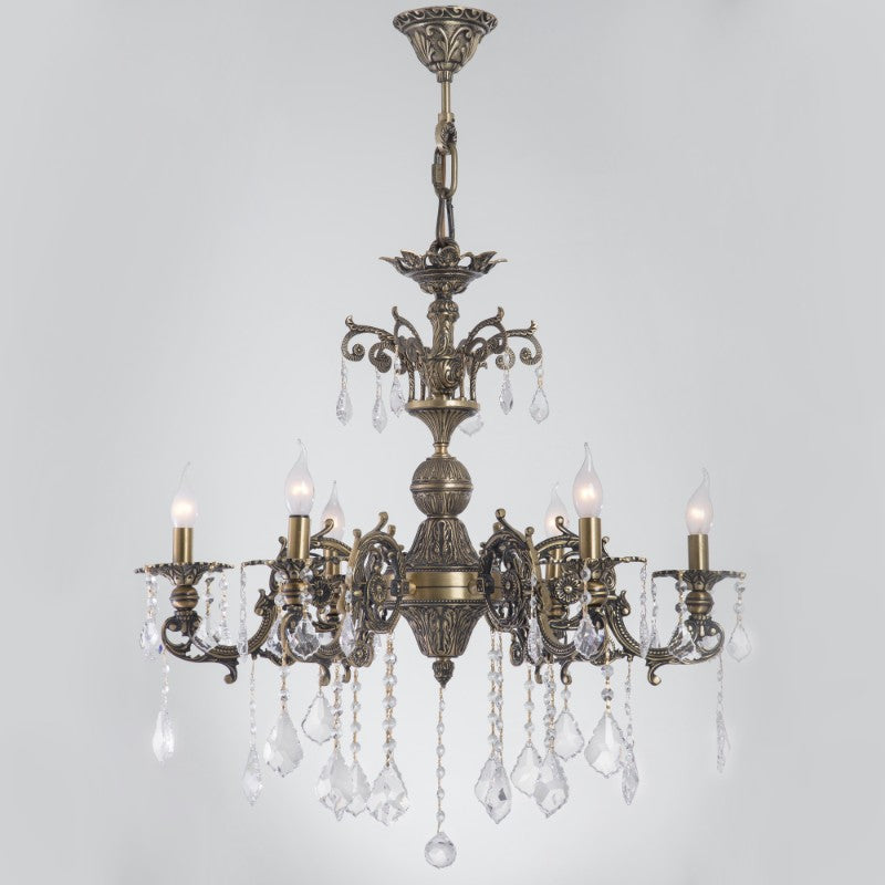 نجفة برونزية بستة لمبة