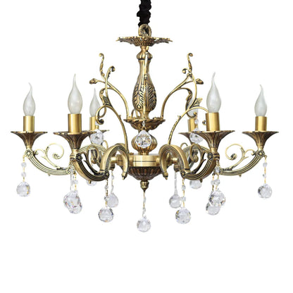 Charisma Chandelier, 6 Lights, Copper, 75×65cm - Bronze