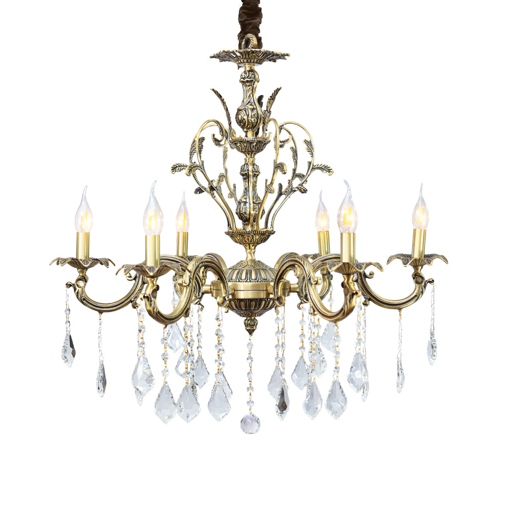 Canada Chandelier, 6 Lights, Copper, 85×78cm - Italian Bronze