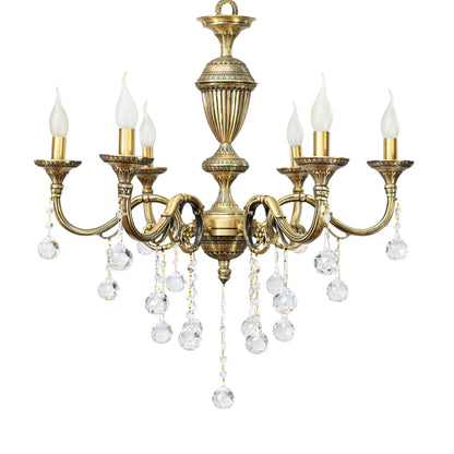 Chandelier, 6 Lights, Copper, 75×66cm - Bronze