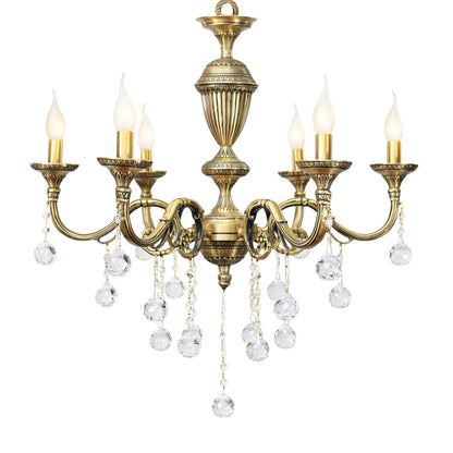 Chandelier, 6 Lights, Copper, 75×66cm - Bronze