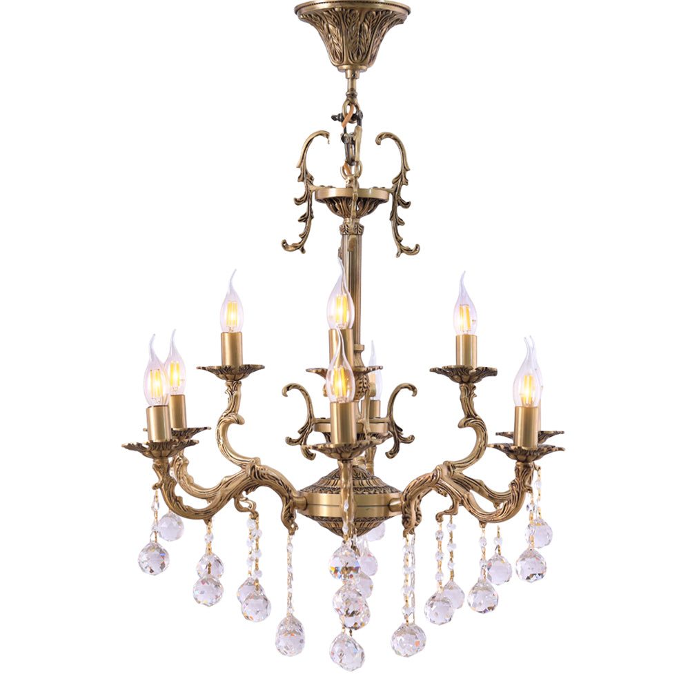 Majestic 6-light Corner Chandelier