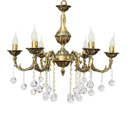 Chandelier, 6 Lights, Copper, 65×68cm - Bronze