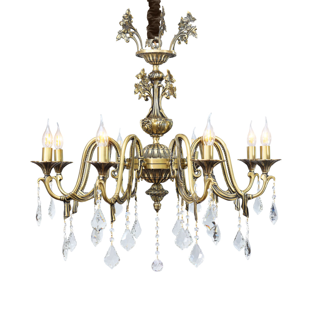 National Chandelier, 6 Lights, Copper, 75×80cm - Italian Bronze