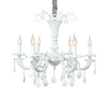 Ahlam Chandelier, 6 Lights, Aluminum, 70×70cm - Whitey