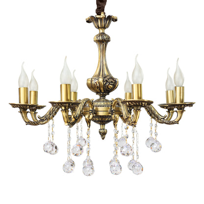 Lotus Chandelier, 8 Lights, Copper, 70×66cm - Bronze