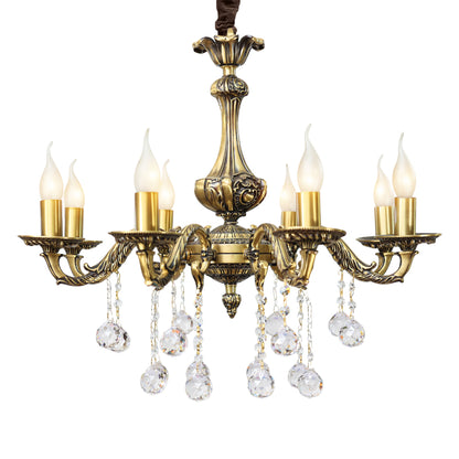 Lotus Chandelier, 8 Lights, Copper, 70×66cm - Bronze