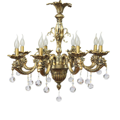 Brazilian Chandelier, 8 Lights, Copper, 74×80cm - Bronze