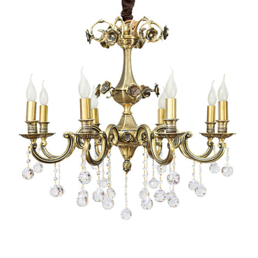 Chandelier 8 Arms X Italian Bronze