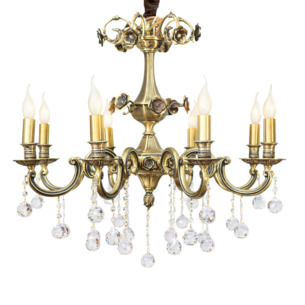 Chandelier 8 Arms X Italian Bronze