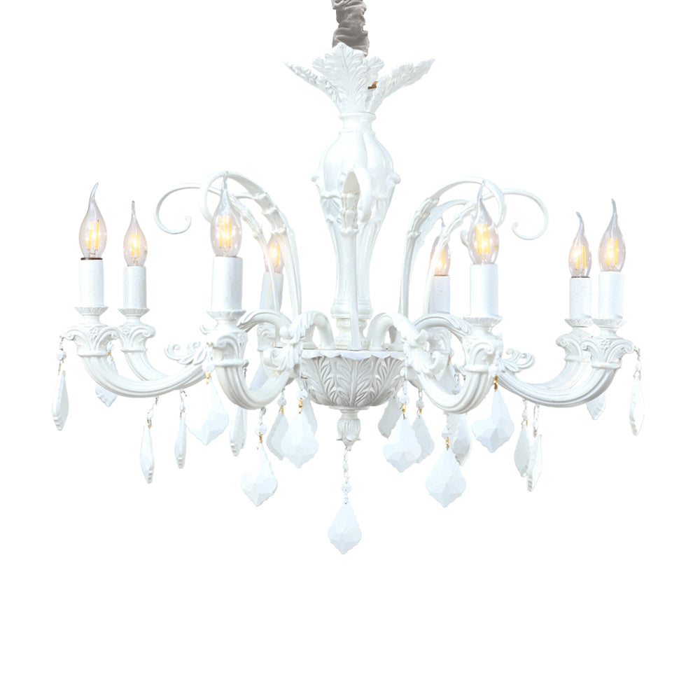 Belgrade Chandelier, 8 Lights, Aluminum, 70×77cm - Whitey