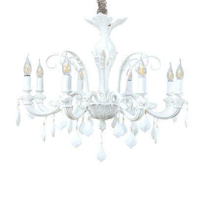 Belgrade Chandelier, 8 Lights, Aluminum, 70×77cm - Whitey