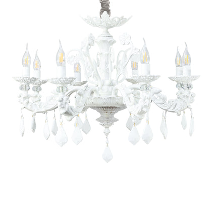 Chad Chandelier, 8 Lights, Aluminum, 75×77cm - Whitey