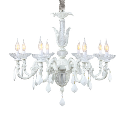 Amazon Chandelier, 8 Lights, Aluminum, 80×82cm - Whitey