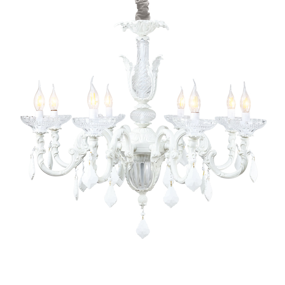 Amazon Chandelier, 8 Lights, Aluminum, 80×82cm - Whitey