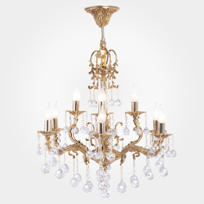 Bride Gold 9 Lights Classic Chandelier