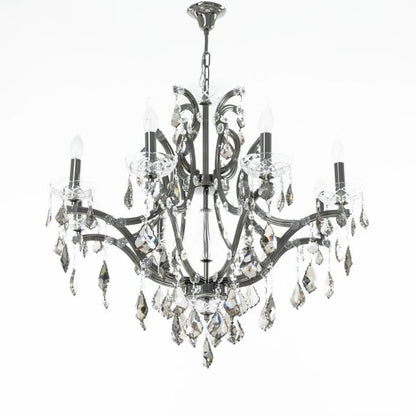 Mari 8 Lights Black Nickel Chandelier