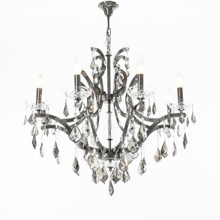 Mari 8 Lights Black Nickel Chandelier