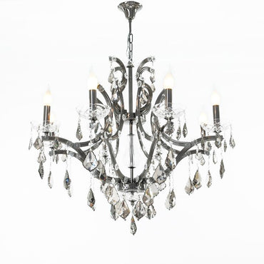 Mari 8 Lights Black Nickel Chandelier