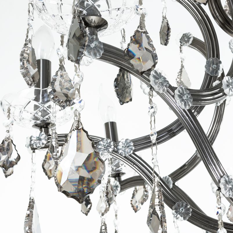 Mari 8 Lights Black Nickel Chandelier
