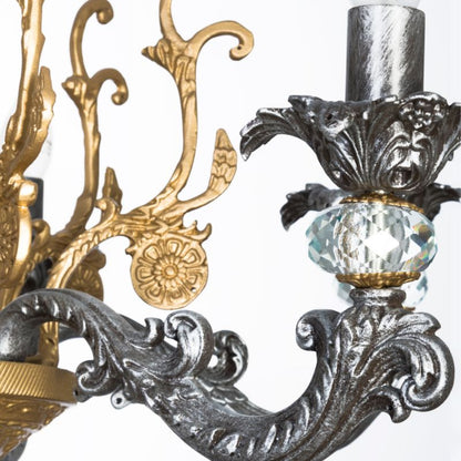 Dubai 6 lamp maroon chandelier