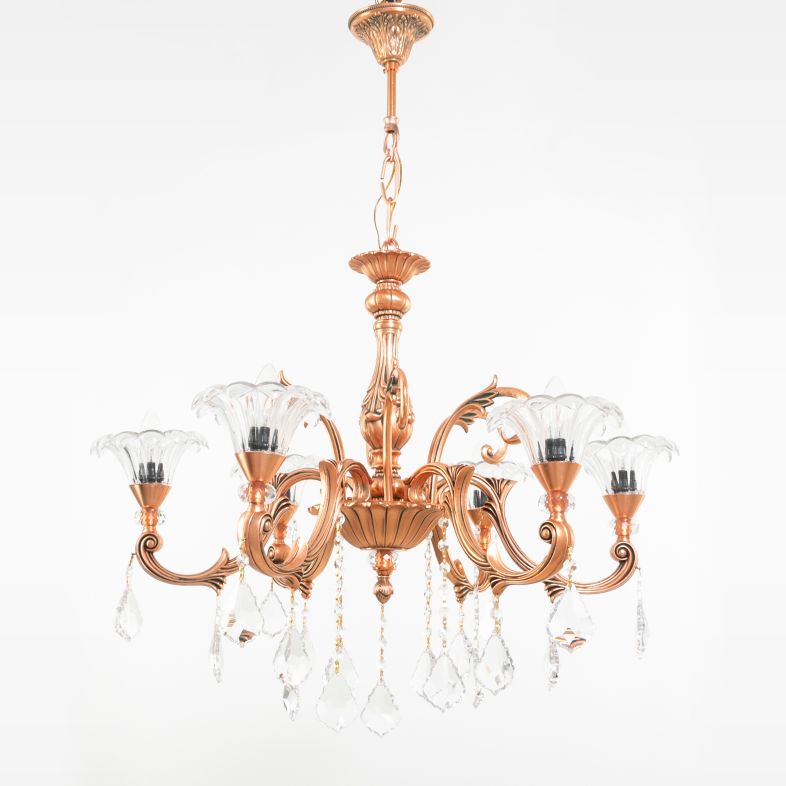 Lana 6 Lights Mixed Colors Chandelier