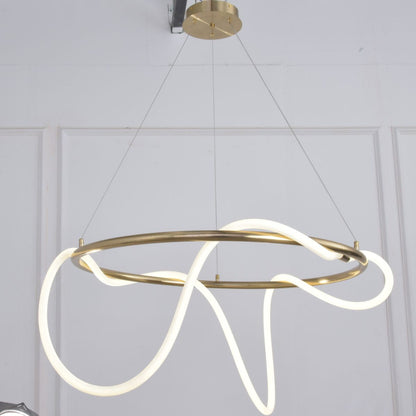 Kilva 1 Light Gold Chandelier
