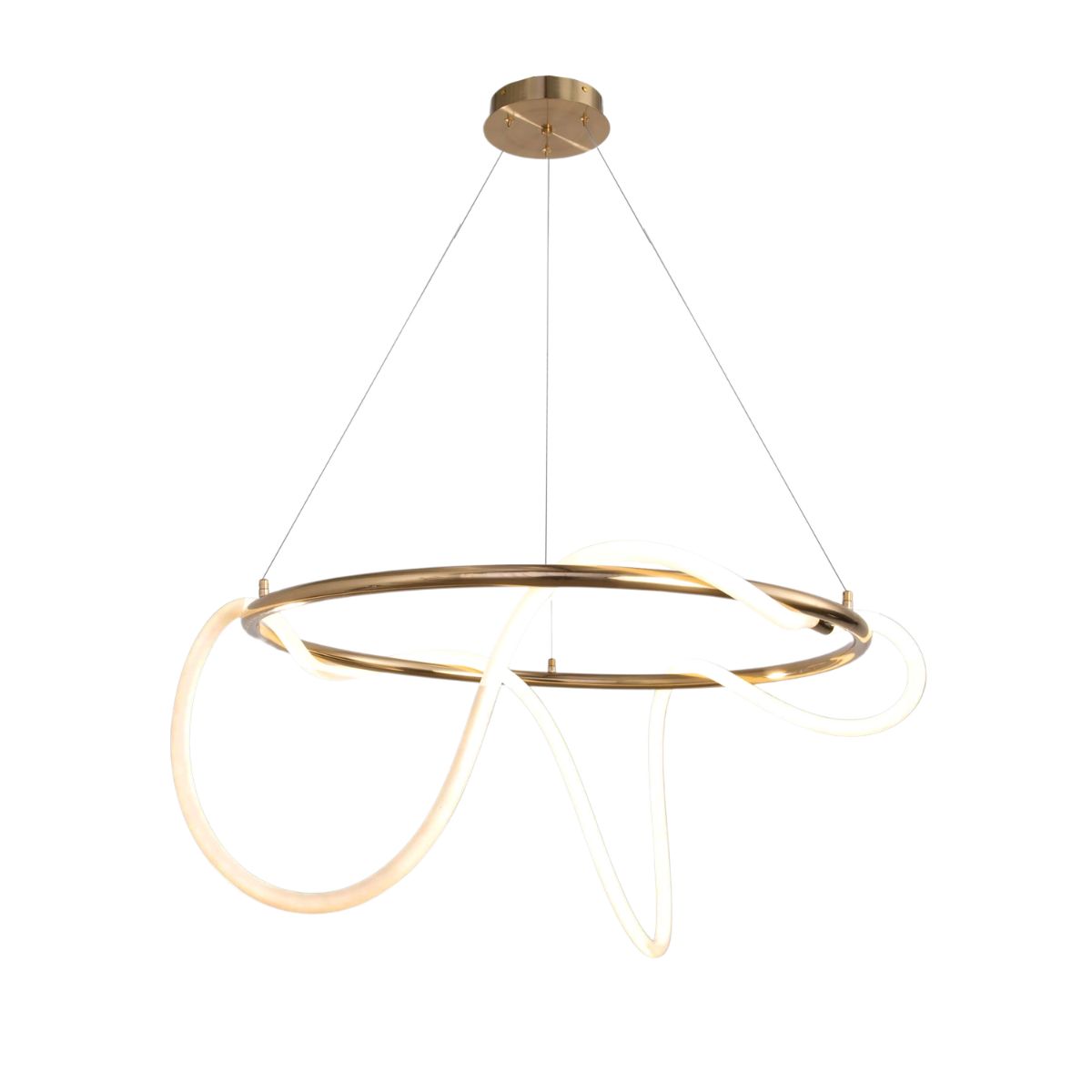 Kilva 1 Light Gold Chandelier