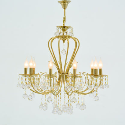 Kora Chandelier, 10 Lights, Metal, 69×87cm - Gold