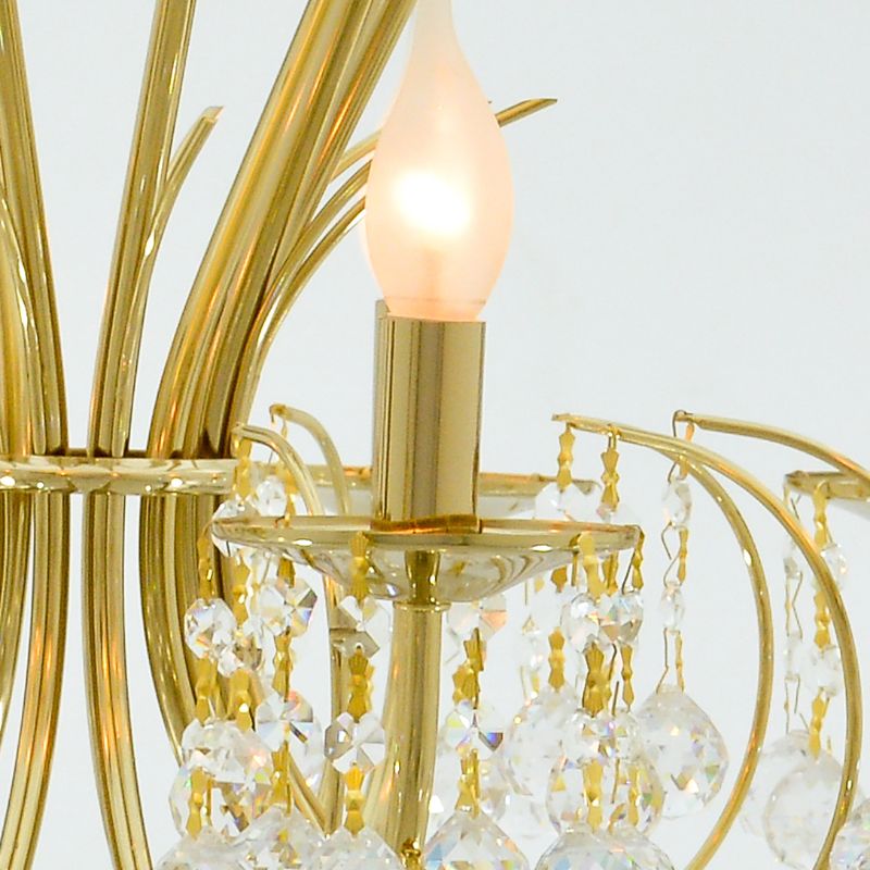 Kora Chandelier, 10 Lights, Metal, 69×87cm - Gold