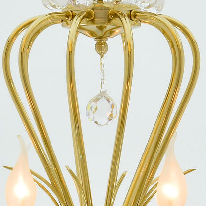 Kora Chandelier, 10 Lights, Metal, 67×85cm - Solitaire Gold