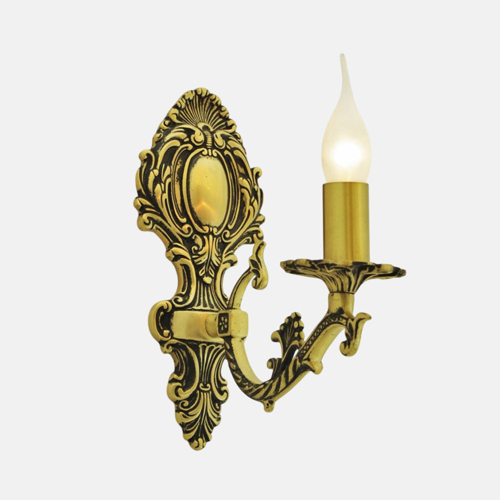 Roma 1 Bulb bronze Wall lamp
