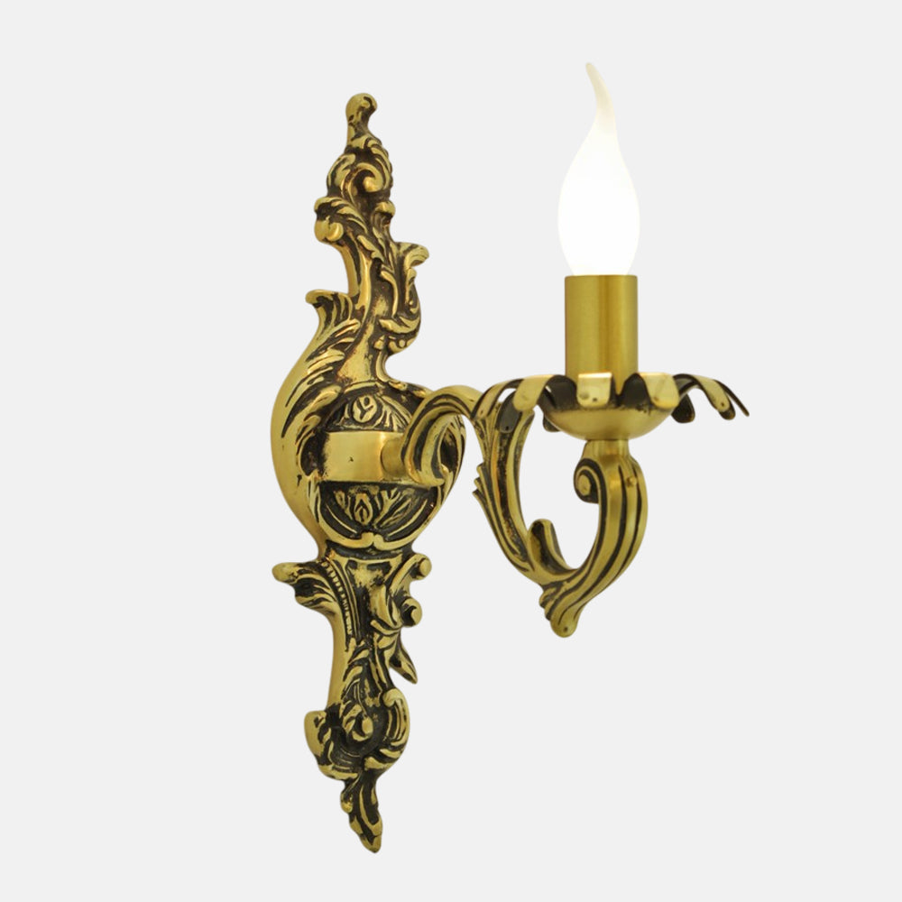 أبليك برونزي من نوع لوتس ذو لمبة واحدة