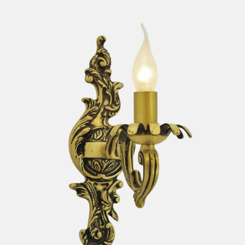 أبليك برونزي من نوع لوتس ذو لمبة واحدة