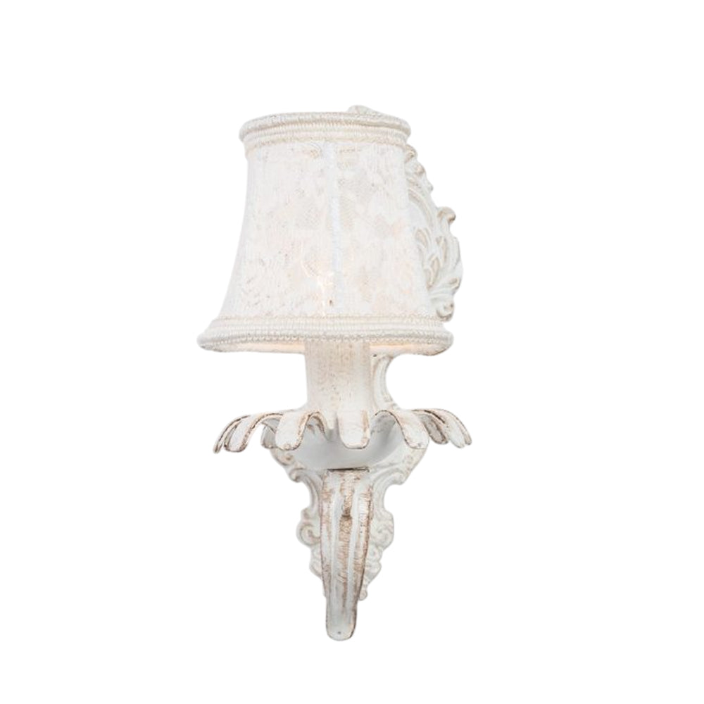Lotus 1 Bulb Whitey Wall Lamp