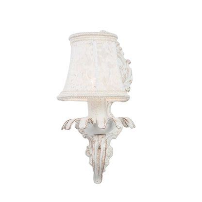 Lotus 1 Bulb Whitey Wall Lamp