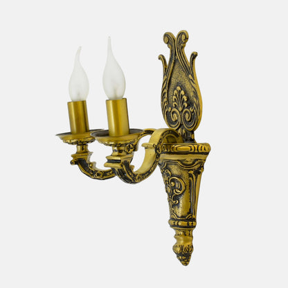 Belgian 2 Bulb Bronze Wall lamp