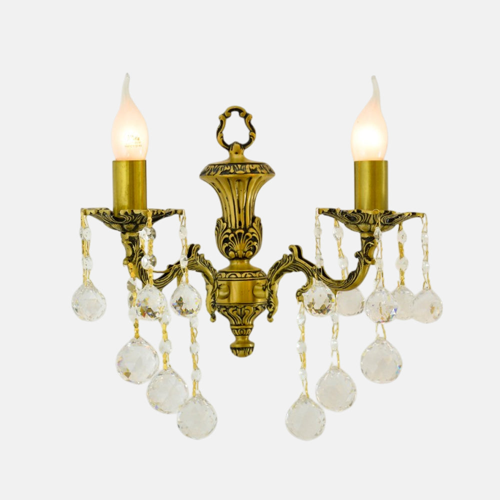 أبليك برونزي للعرائس بإضاءة مزدوجة