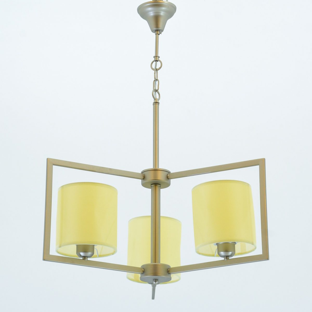 Clarina Chandelier, 3 Lights, Metal, 60×71cm - Silver