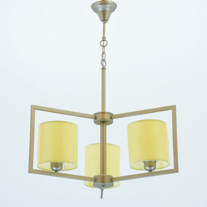 Clarina Chandelier, 3 Lights, Metal, 60×71cm - Silver