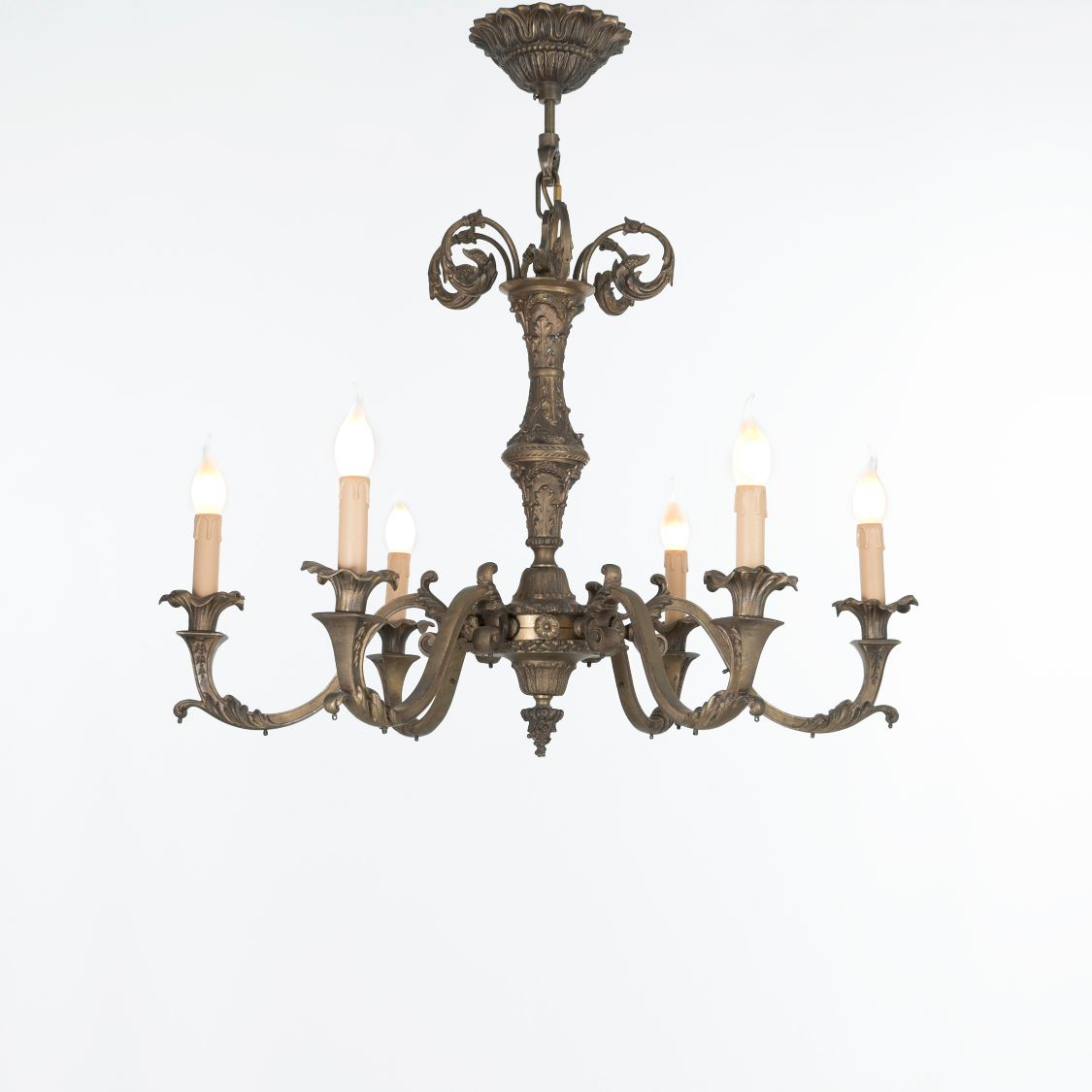 Crown 6 lights antique Chandelier