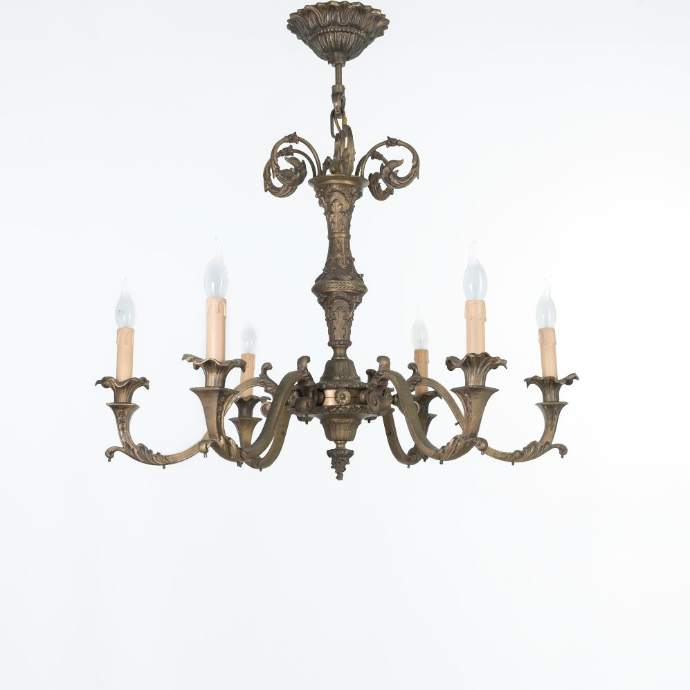 Crown 6 lights antique Chandelier
