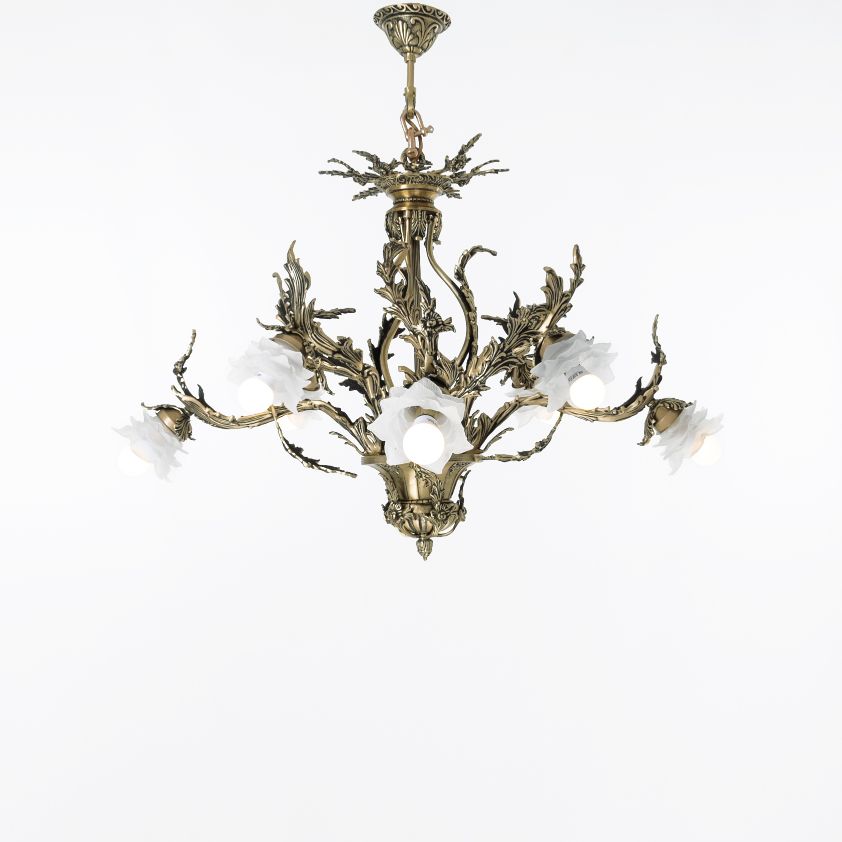 نجفة كالا البرونزية ذات 8 لمبة