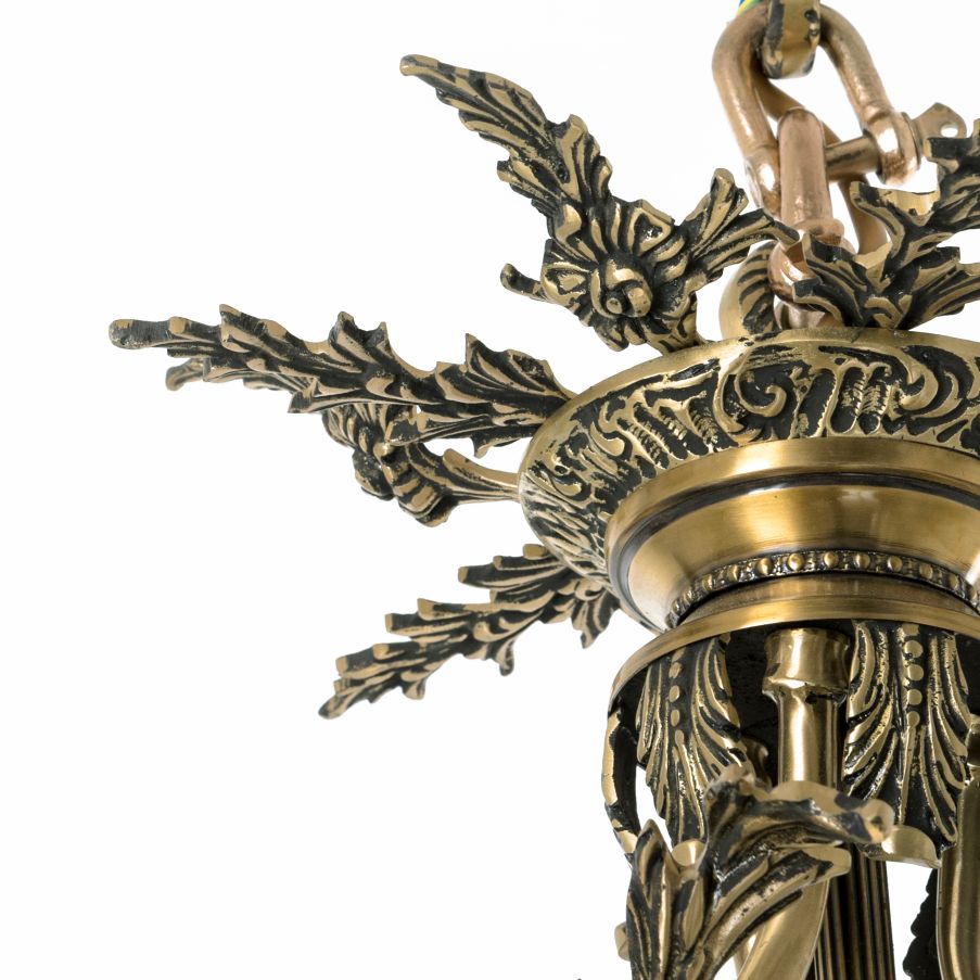 نجفة كالا البرونزية ذات 8 لمبة